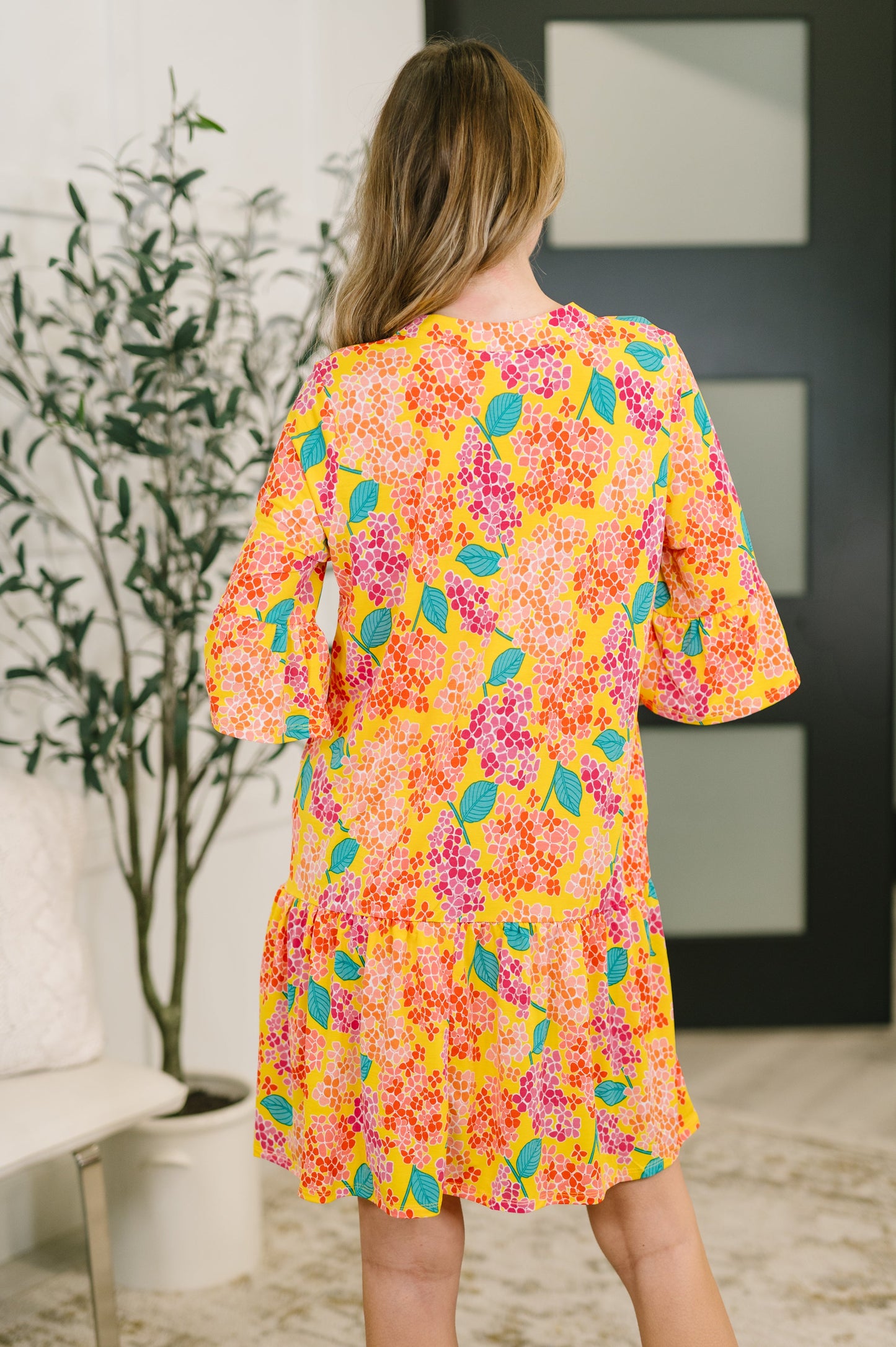 Lizzy Sunday Dress in Leaf Multi Floral (Online Exclusive)