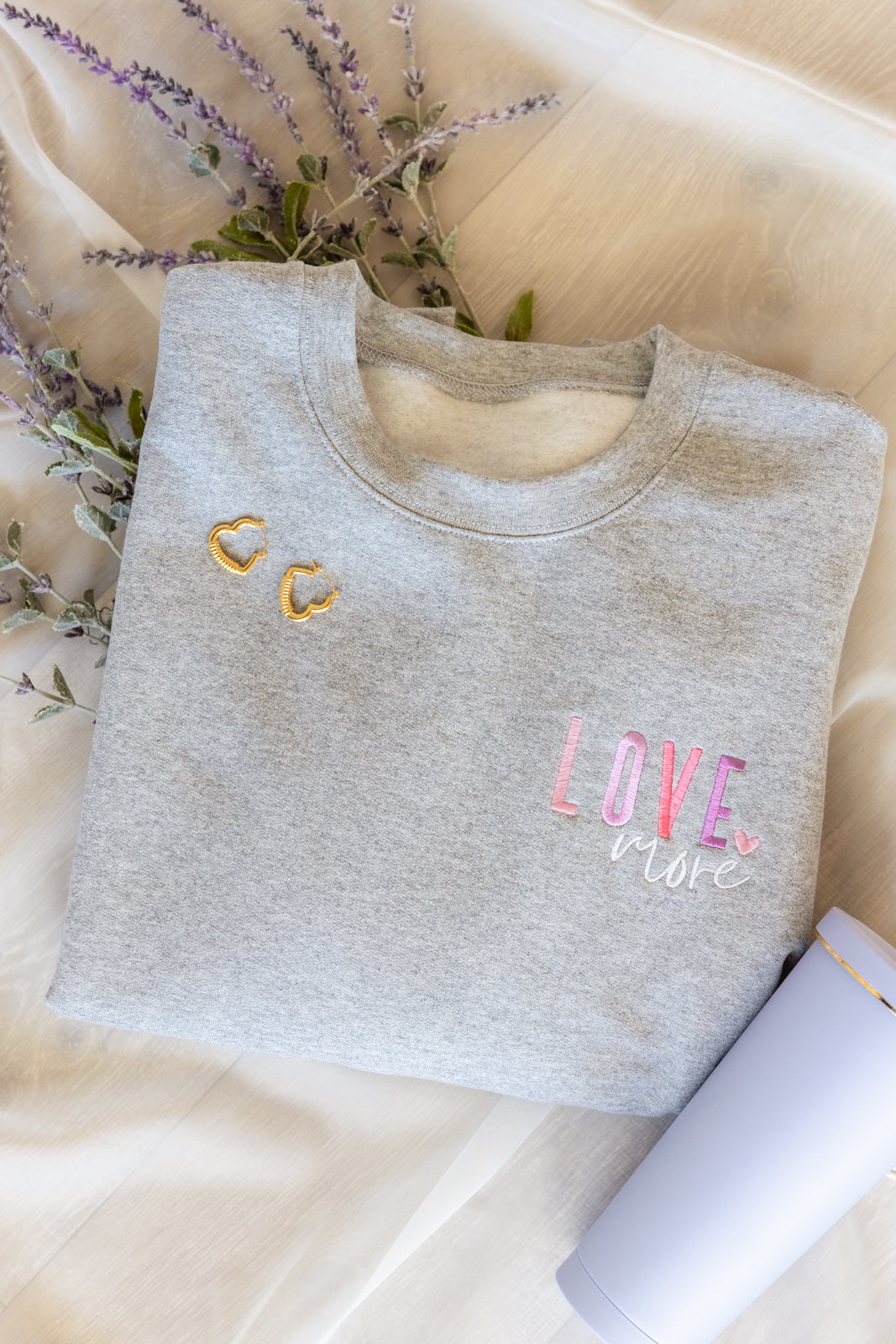 PREORDER: Love More Embroidered Sweatshirt (Online Exclusive)