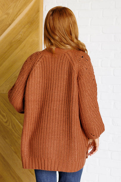 Maybe Monday Cardigan in Chestnut (Online Exclusive)