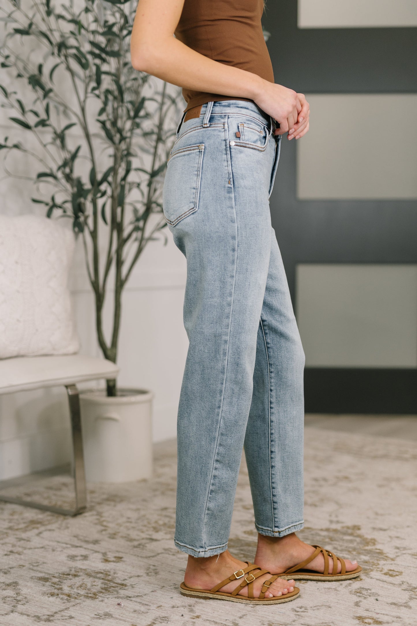 Natalie High Waist Ankle Straight (Online Exclusive)