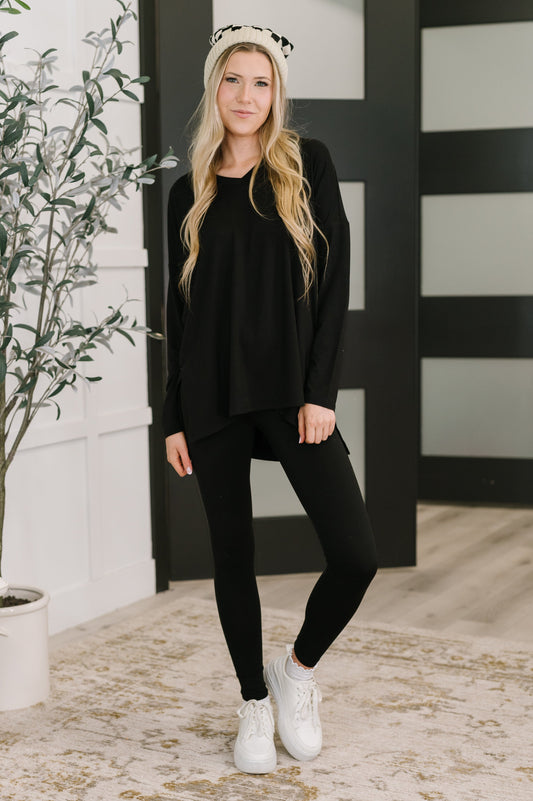 Next to Nothing Top and Bottom Set in Black (Online Exclusive)