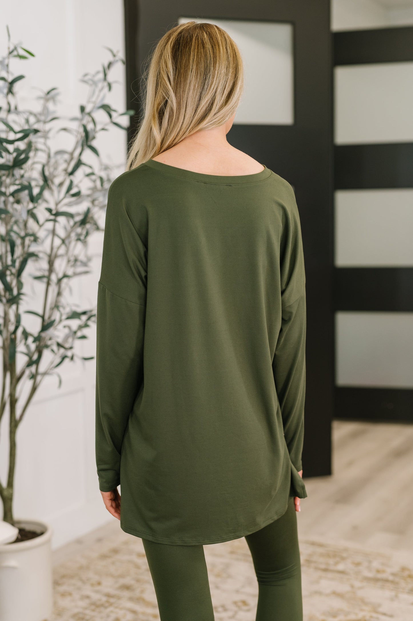 Next to Nothing Top and Bottom Set in Dark Olive (Online Exclusive)