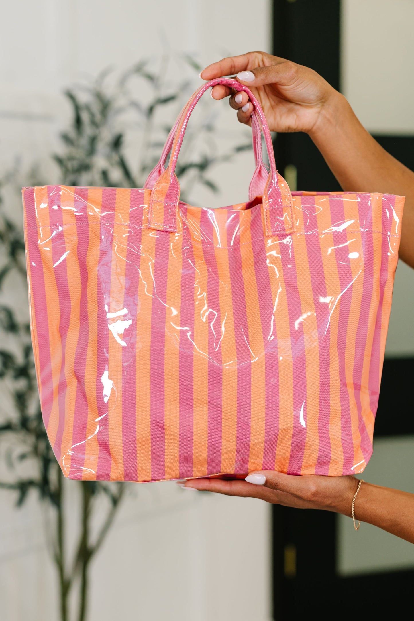 Not Your Typical Tote in Pink and Orange (Online Exclusive)