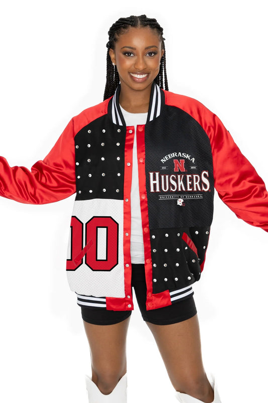 Husker Throwback Varsity Bomber Jacket