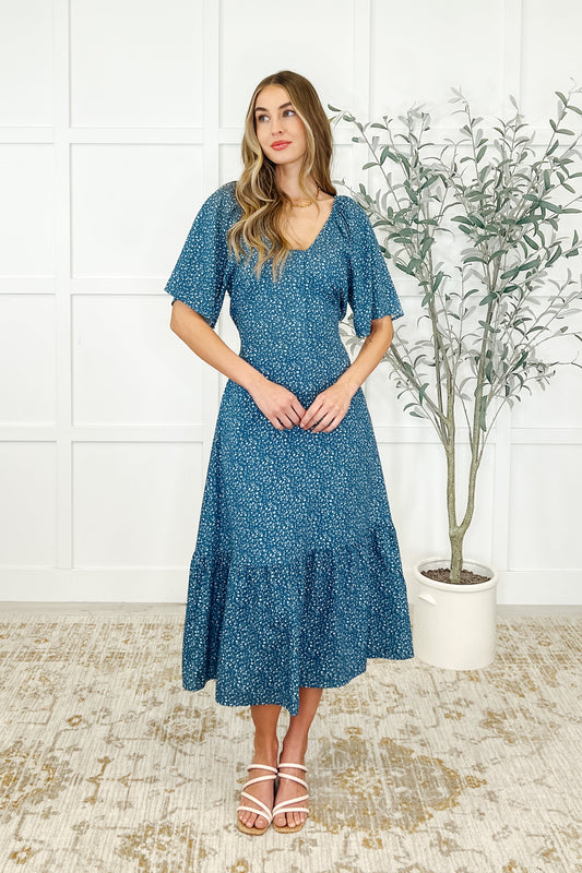 Olive Dress in Blue Vineyard (Online Exclusive)