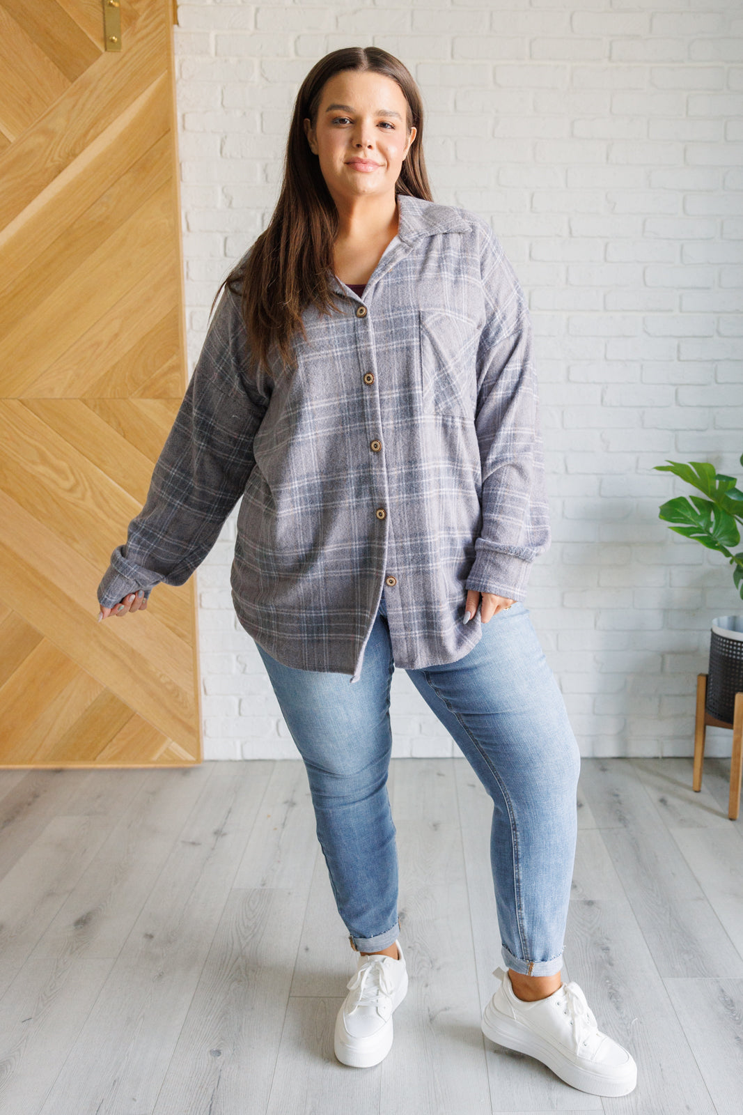 Out of the Way Plaid Button Up (Online Exclusive)