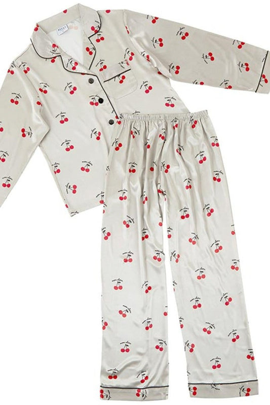 Sweet Cherry Full Length PJ Set