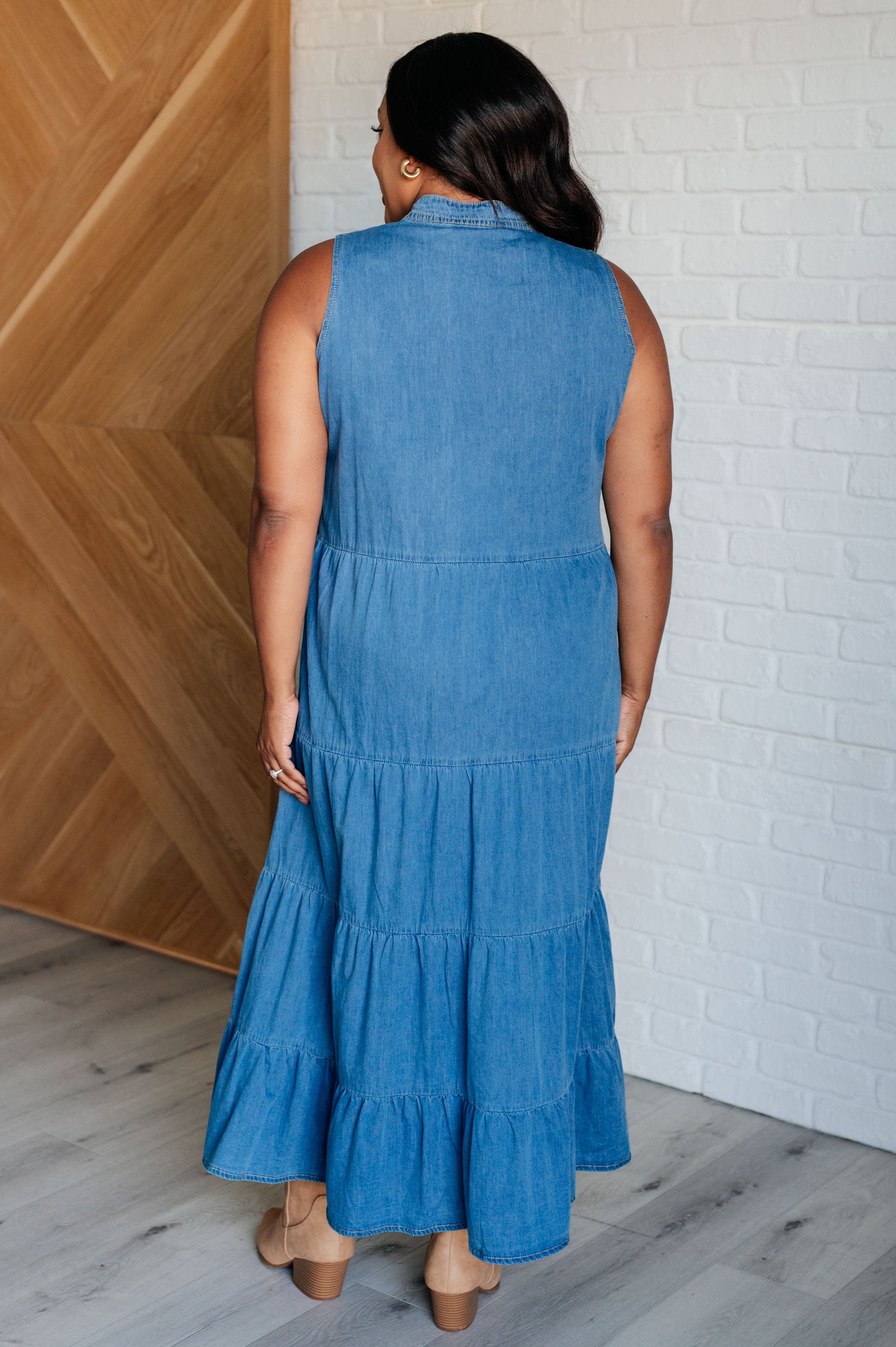 Perfect Choice Denim Maxi Dress (Online Exclusive)