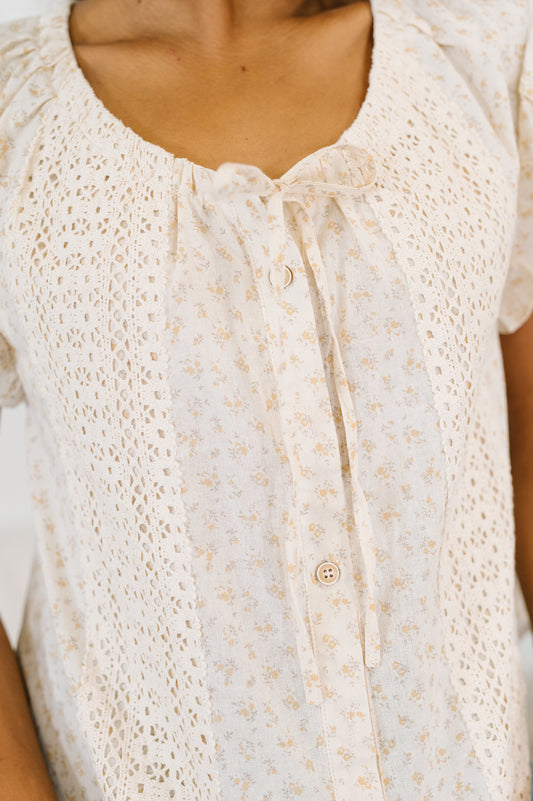 Picnic Petal Lace Detail Top (Online Exclusive)