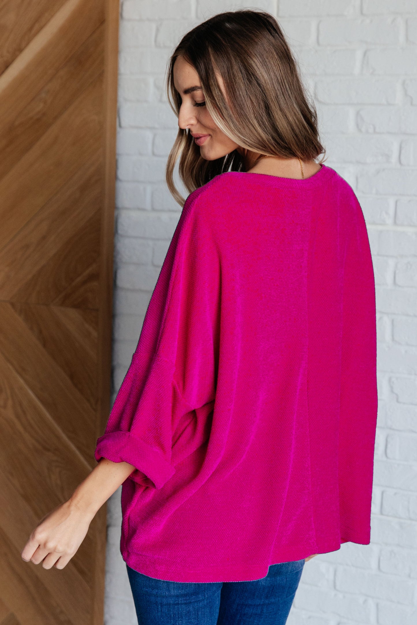 Pink Thoughts Chenille Blouse (Online Exclusive)