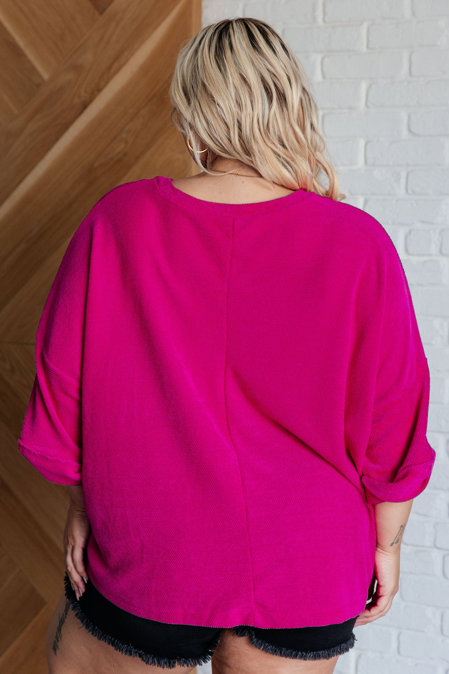 Pink Thoughts Chenille Blouse (Online Exclusive)