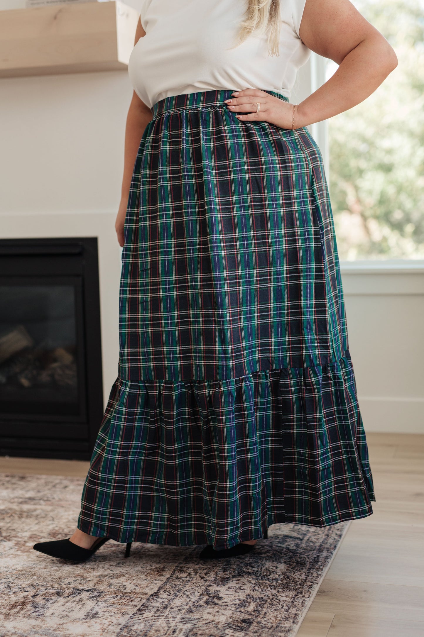 Plaid Perfection Maxi Skirt (Online Exclusive)