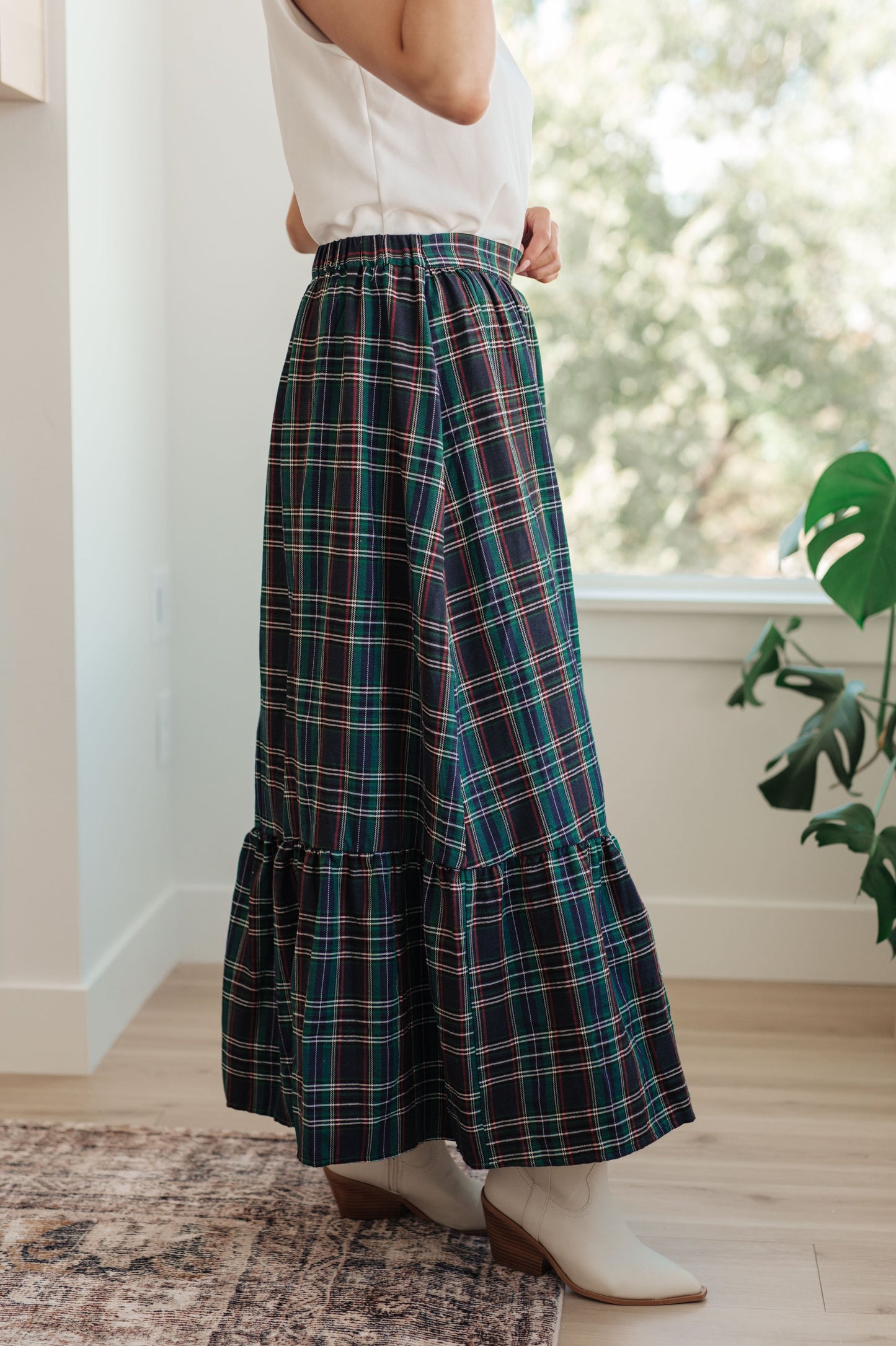 Plaid Perfection Maxi Skirt (Online Exclusive)
