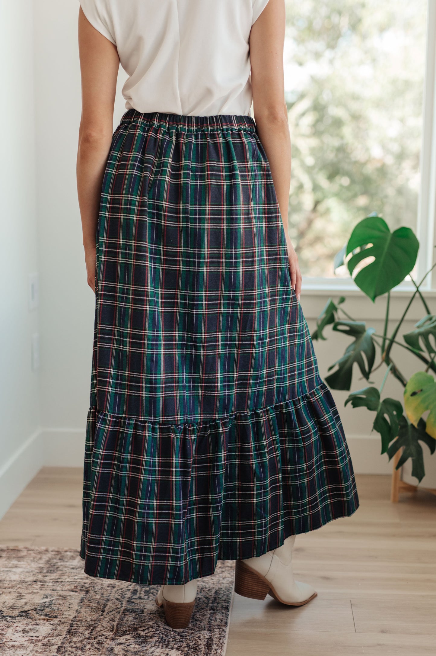 Plaid Perfection Maxi Skirt (Online Exclusive)