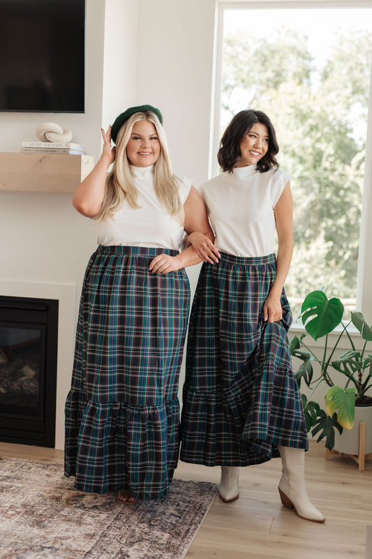 Plaid Perfection Maxi Skirt (Online Exclusive)