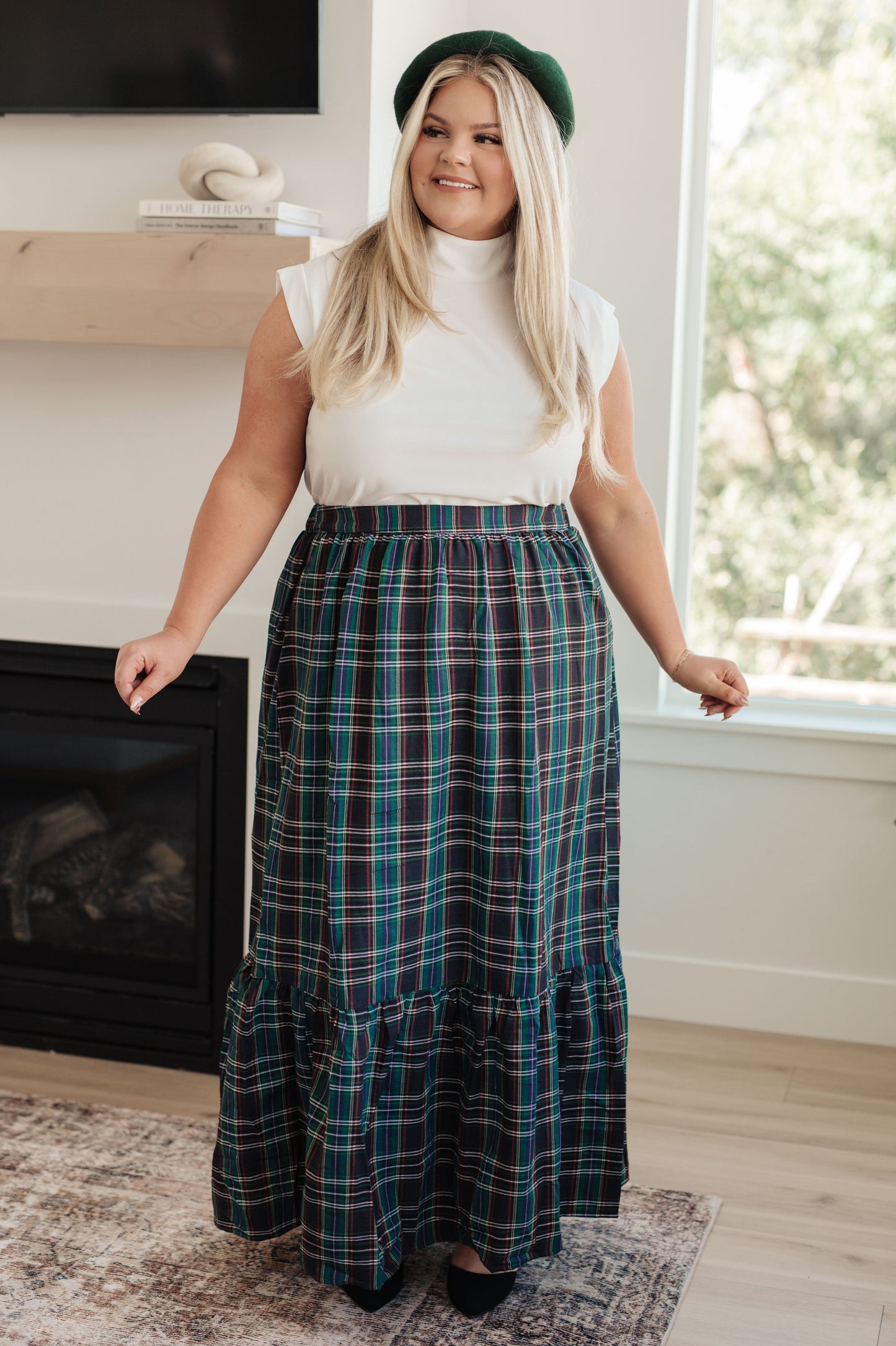 Plaid Perfection Maxi Skirt (Online Exclusive)