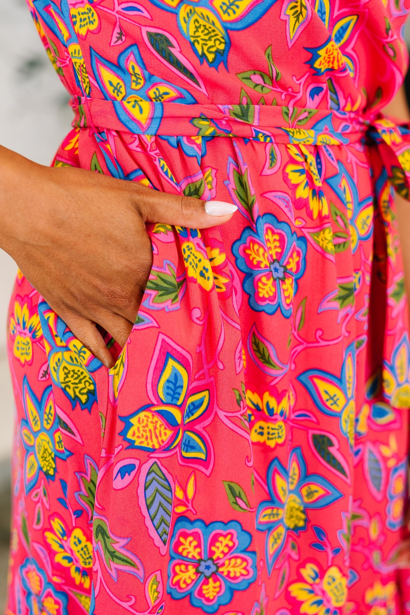 Polished and Pretty Waist Tie Tea Dress (Online Exclusive)