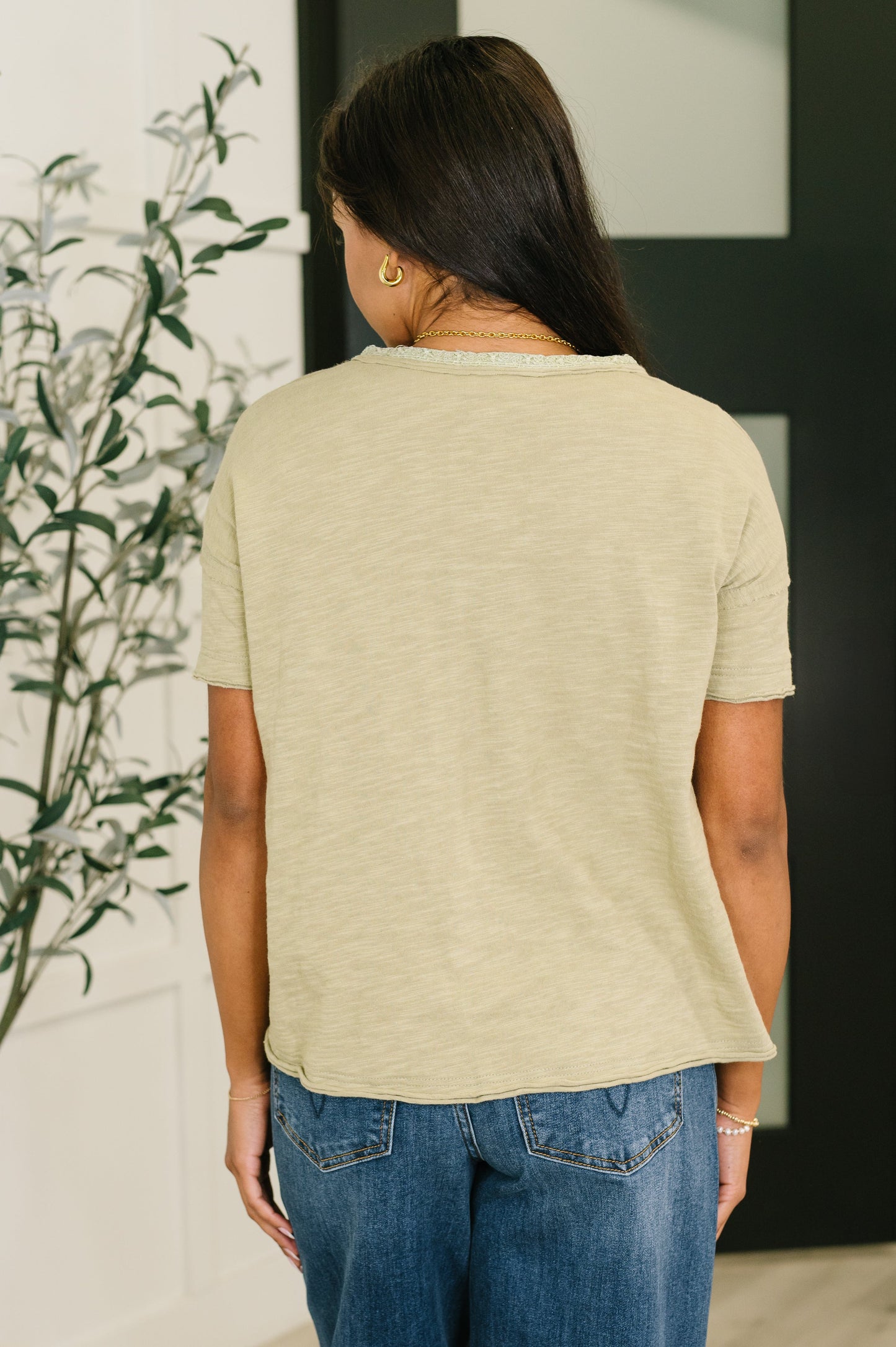 Pushing Through Button Down Top (Online Exclusive)