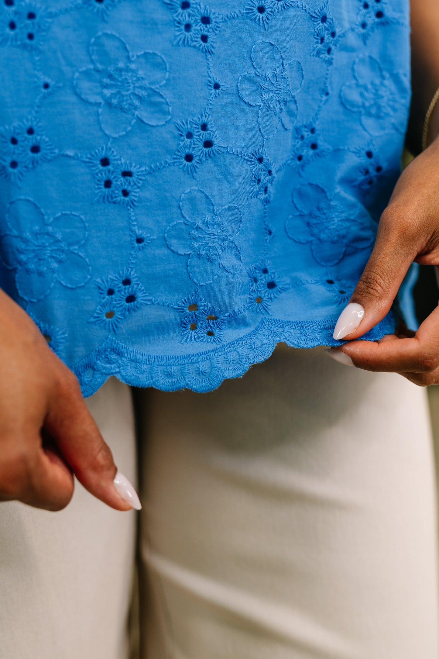 Refined Darling Eyelet Blouse (Online Exclusive)