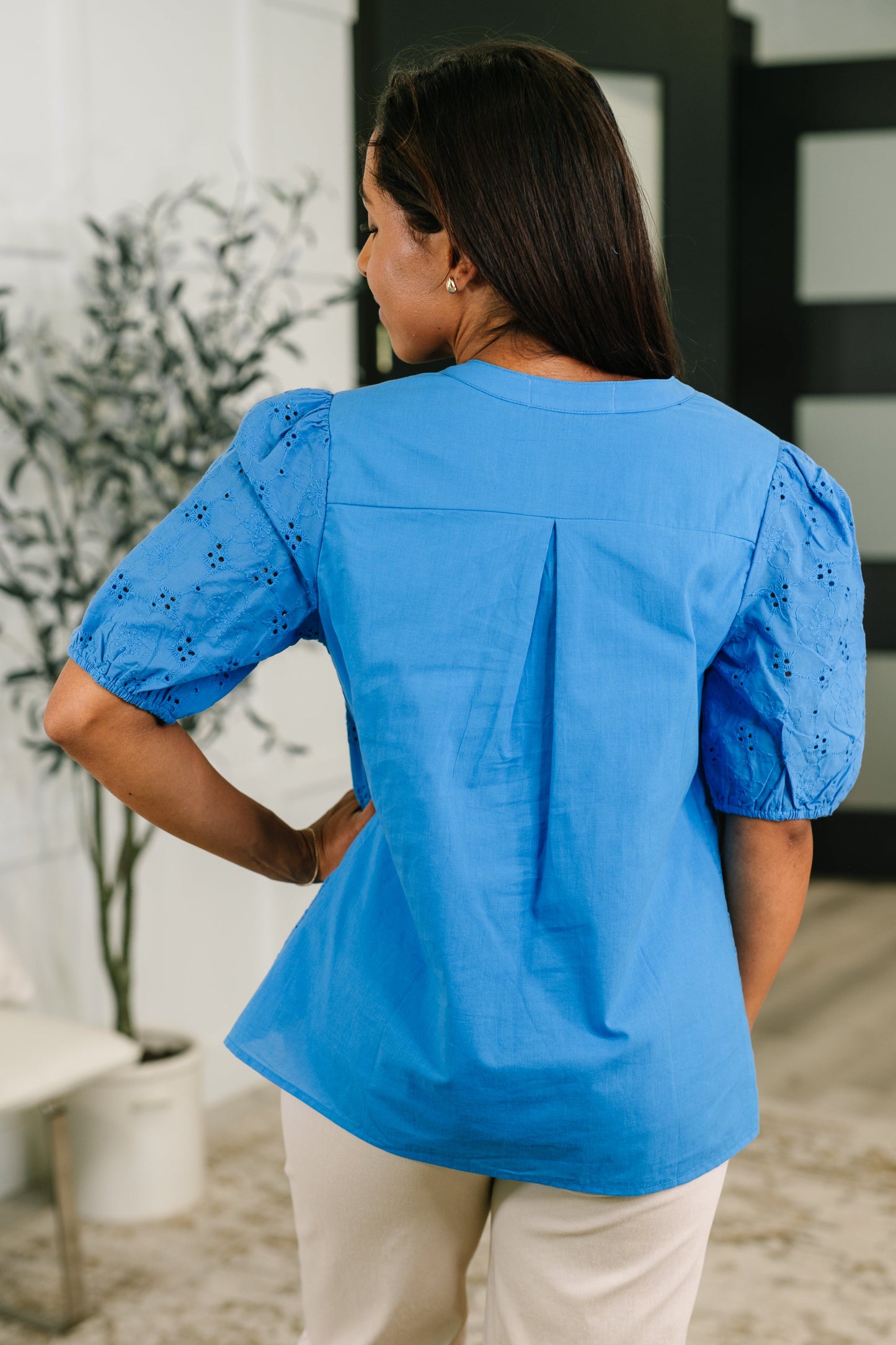 Refined Darling Eyelet Blouse (Online Exclusive)