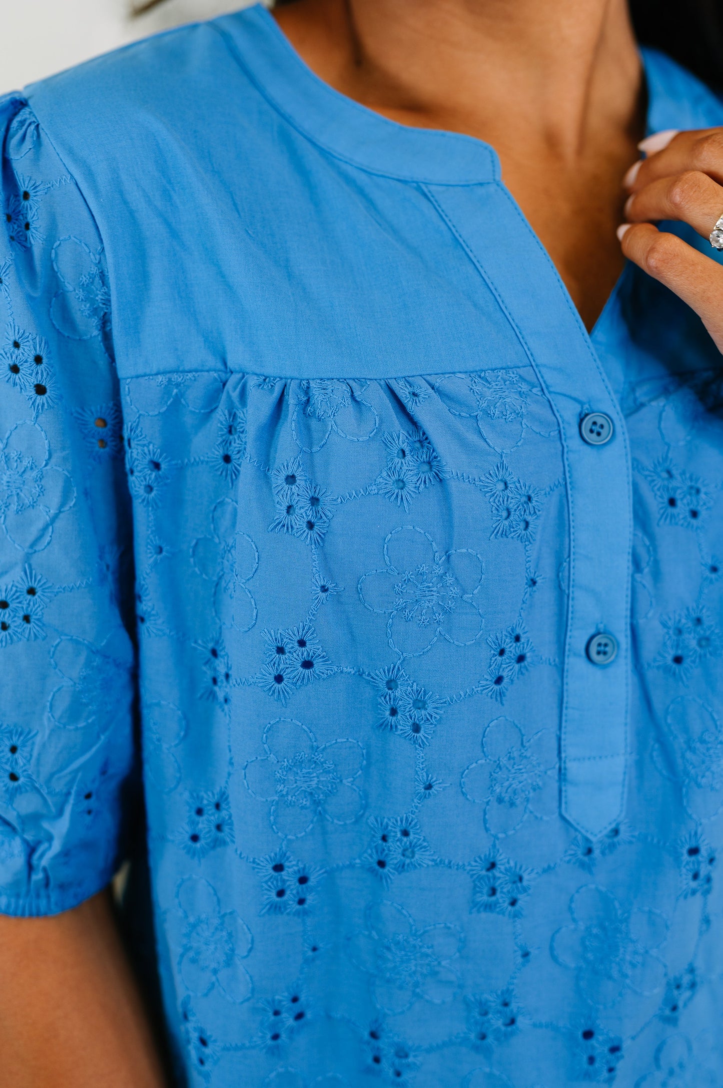 Refined Darling Eyelet Blouse (Online Exclusive)