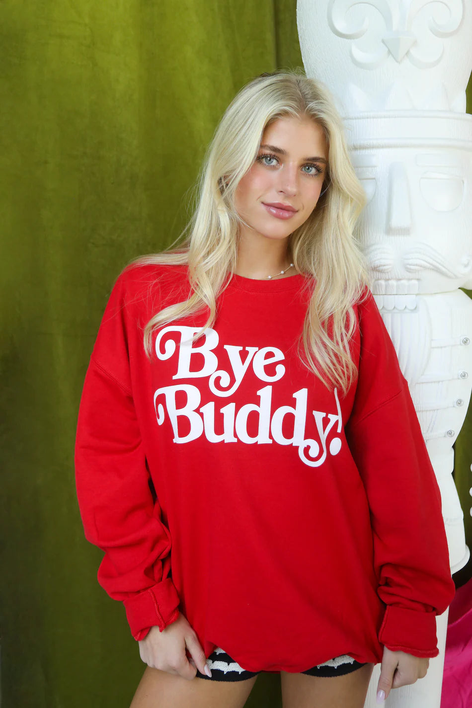 Bye Buddy Sweatshirt - Red