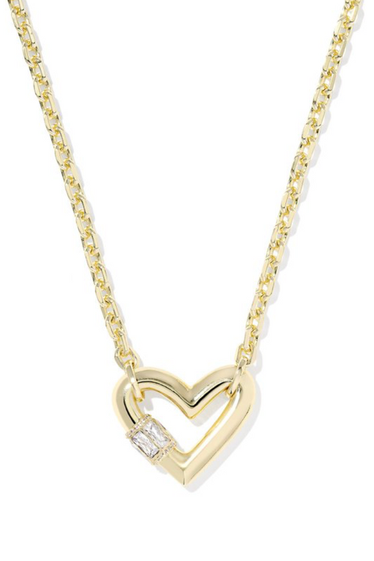 Kendra Scott Emery Heart Pendant Gold Necklace