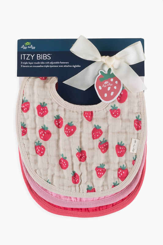 Itzy Ritzy Bibs - Strawberries