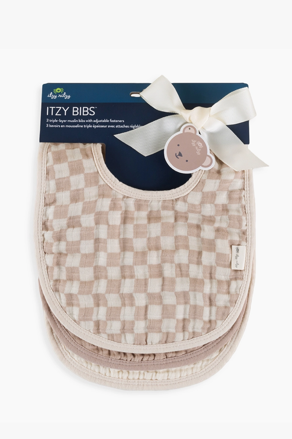 Itzy Ritzy Bibs - Checkered Print