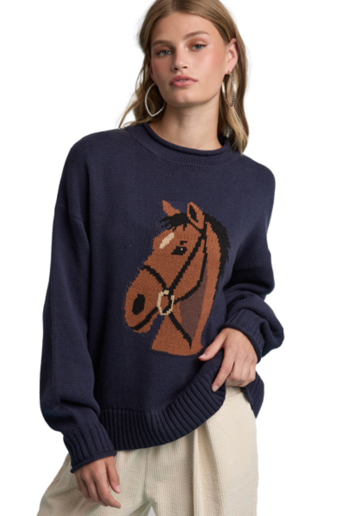 Wild Horse Graphic Sweater