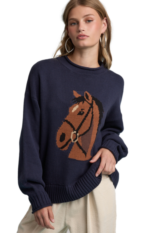 Wild Horse Graphic Sweater