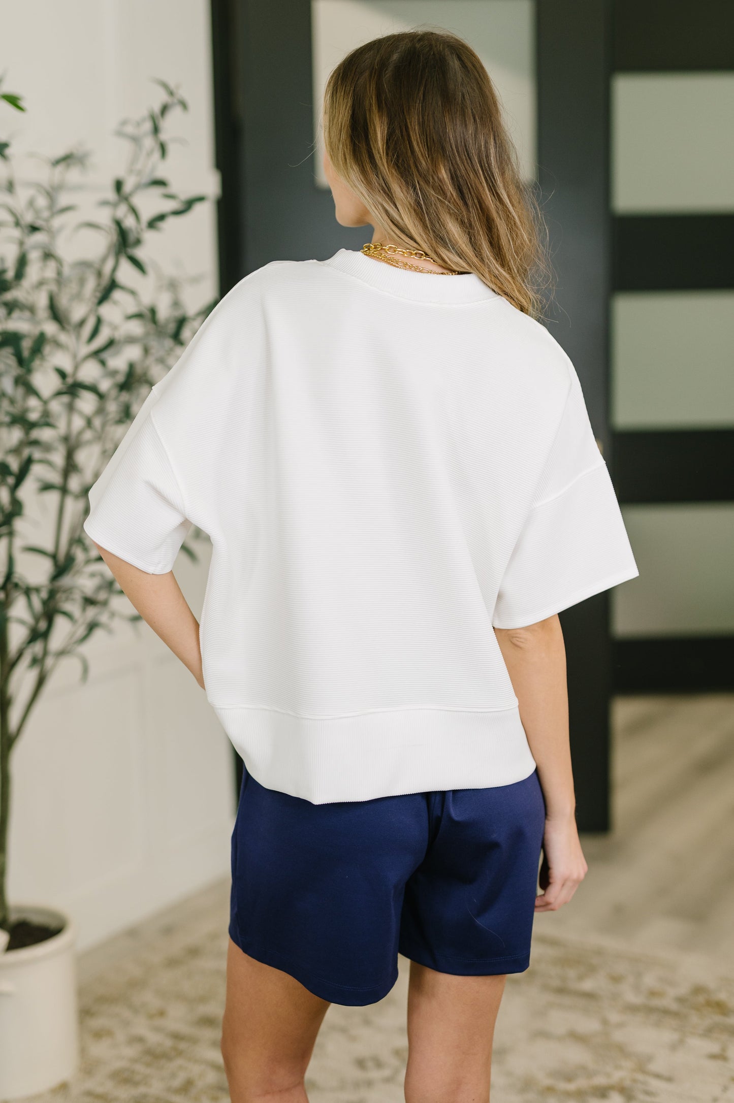 Sense of Clarity Boxy Top in Off White (Online Exclusive)