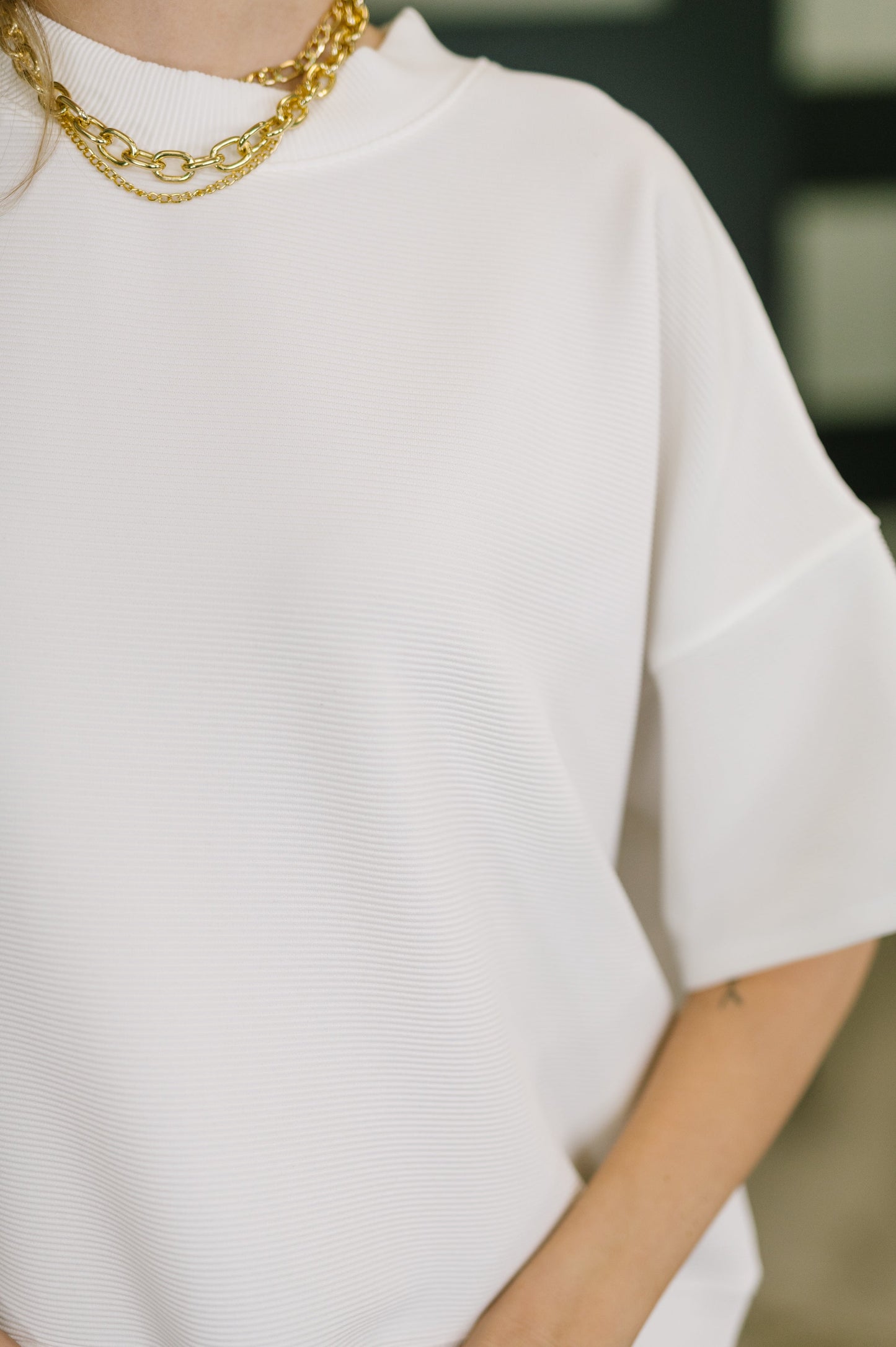 Sense of Clarity Boxy Top in Off White (Online Exclusive)