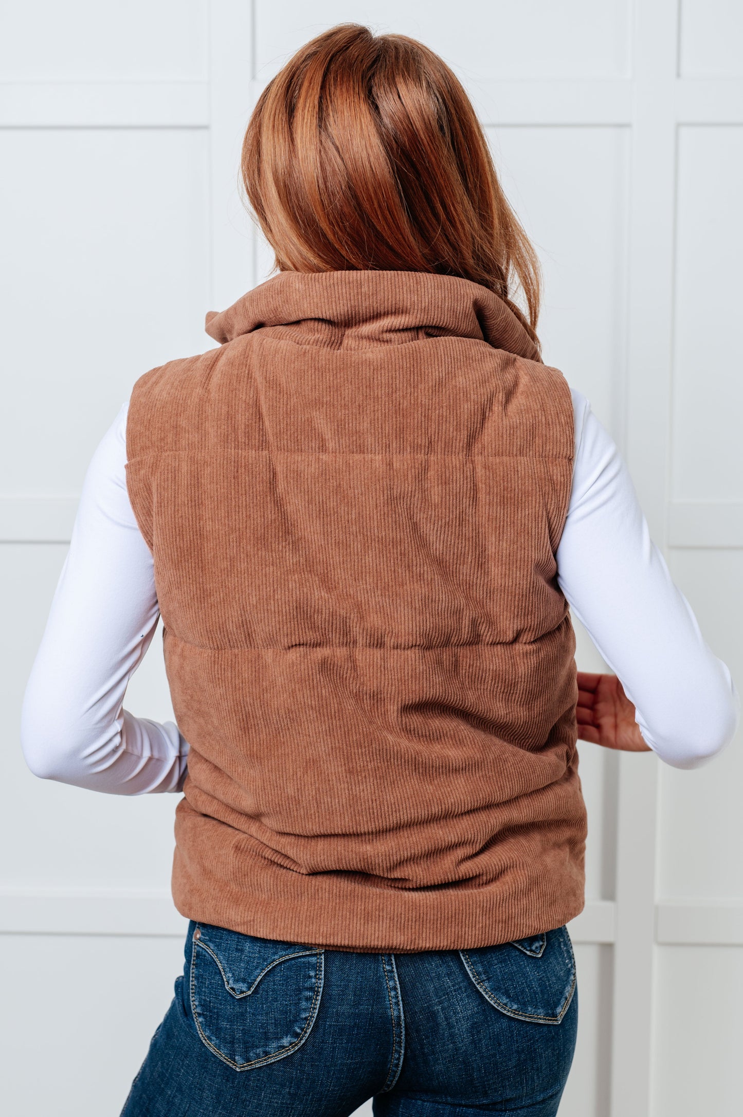 Set Me Up Corduroy Puffer Vest - Online Exclusive