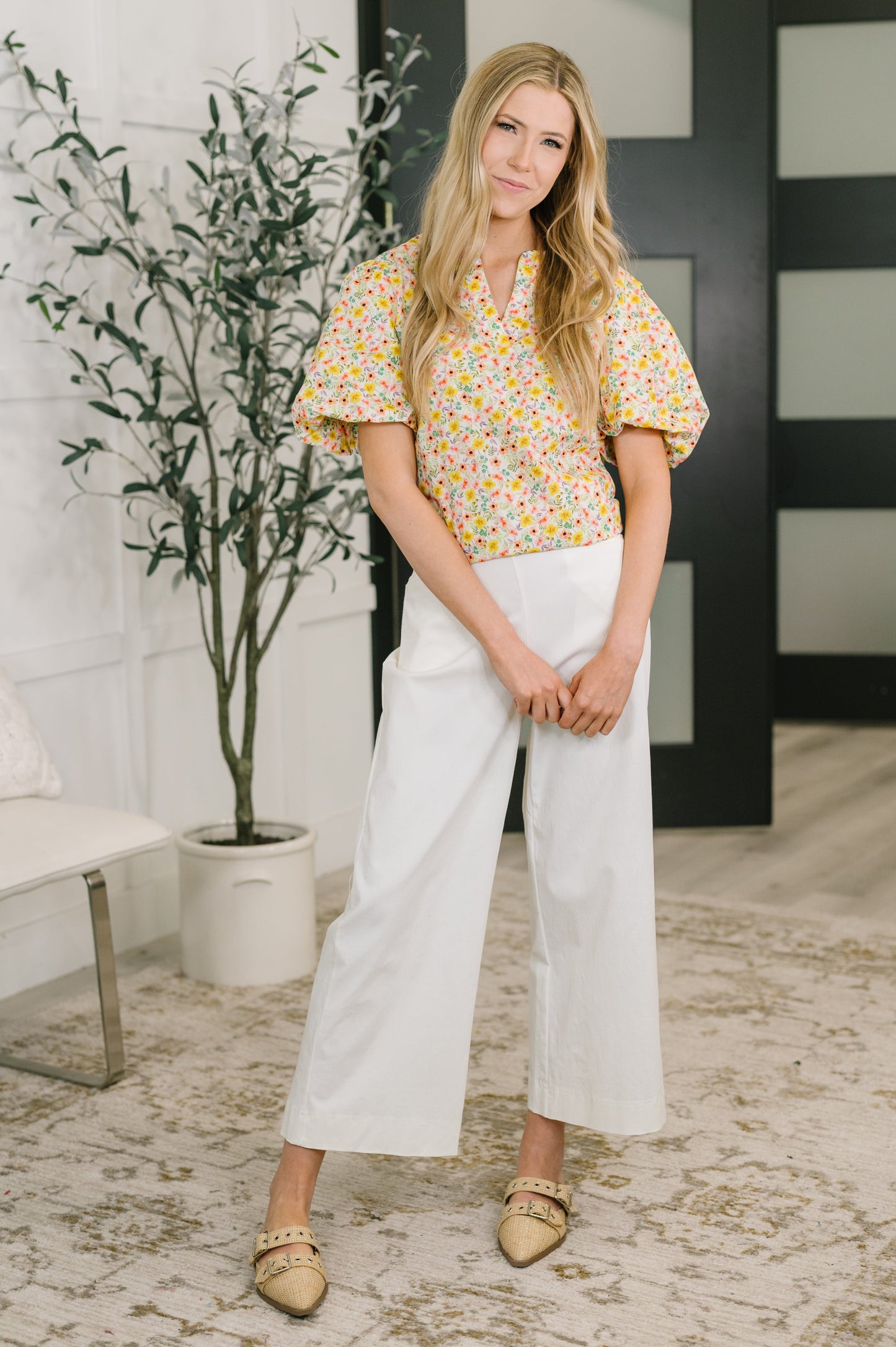 Seven Days a Week Balloon Sleeve Blouse (Online Exclusive)