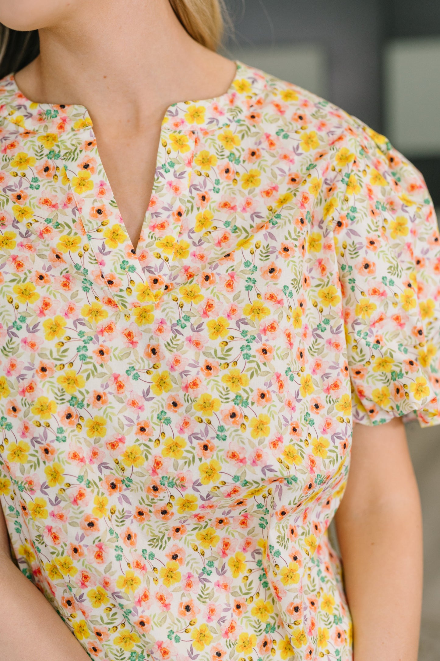 Seven Days a Week Balloon Sleeve Blouse (Online Exclusive)