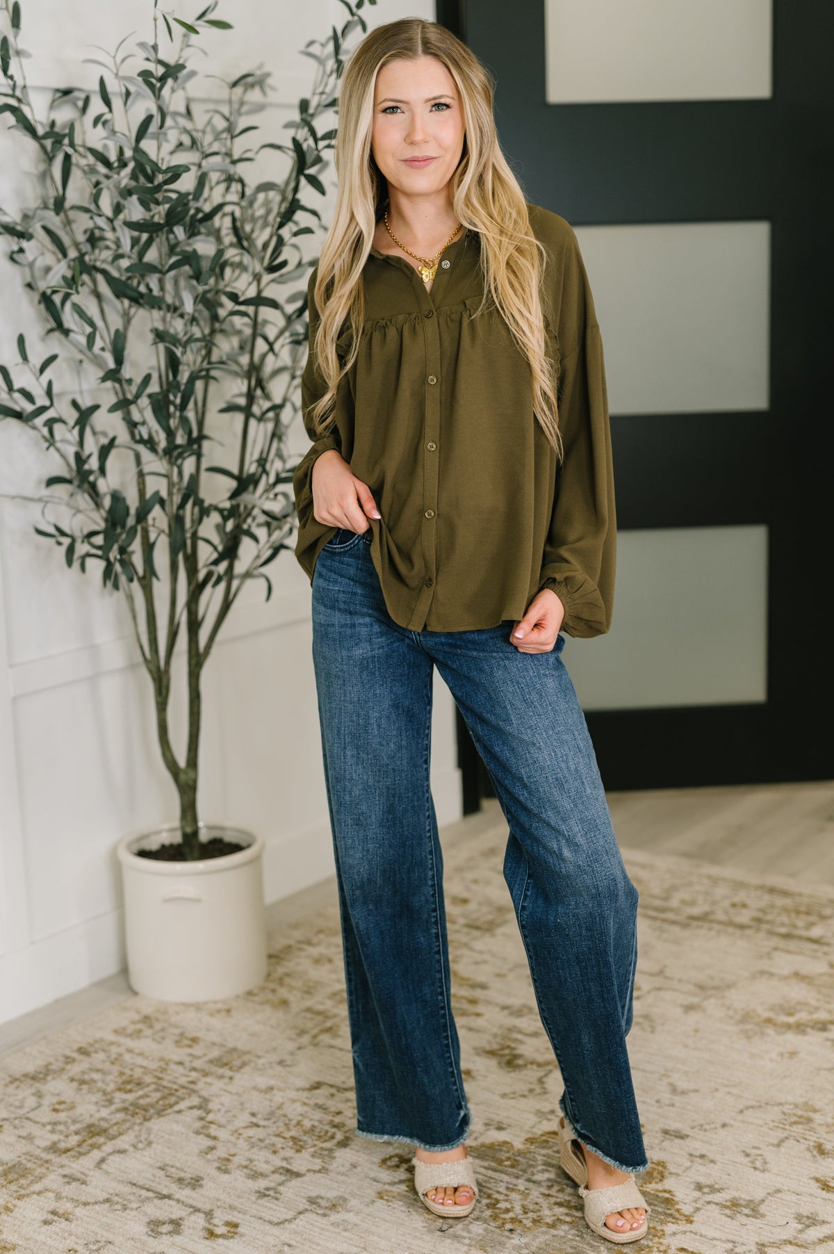 She's Got A Way Button Down Blouse (Online Exclusive)