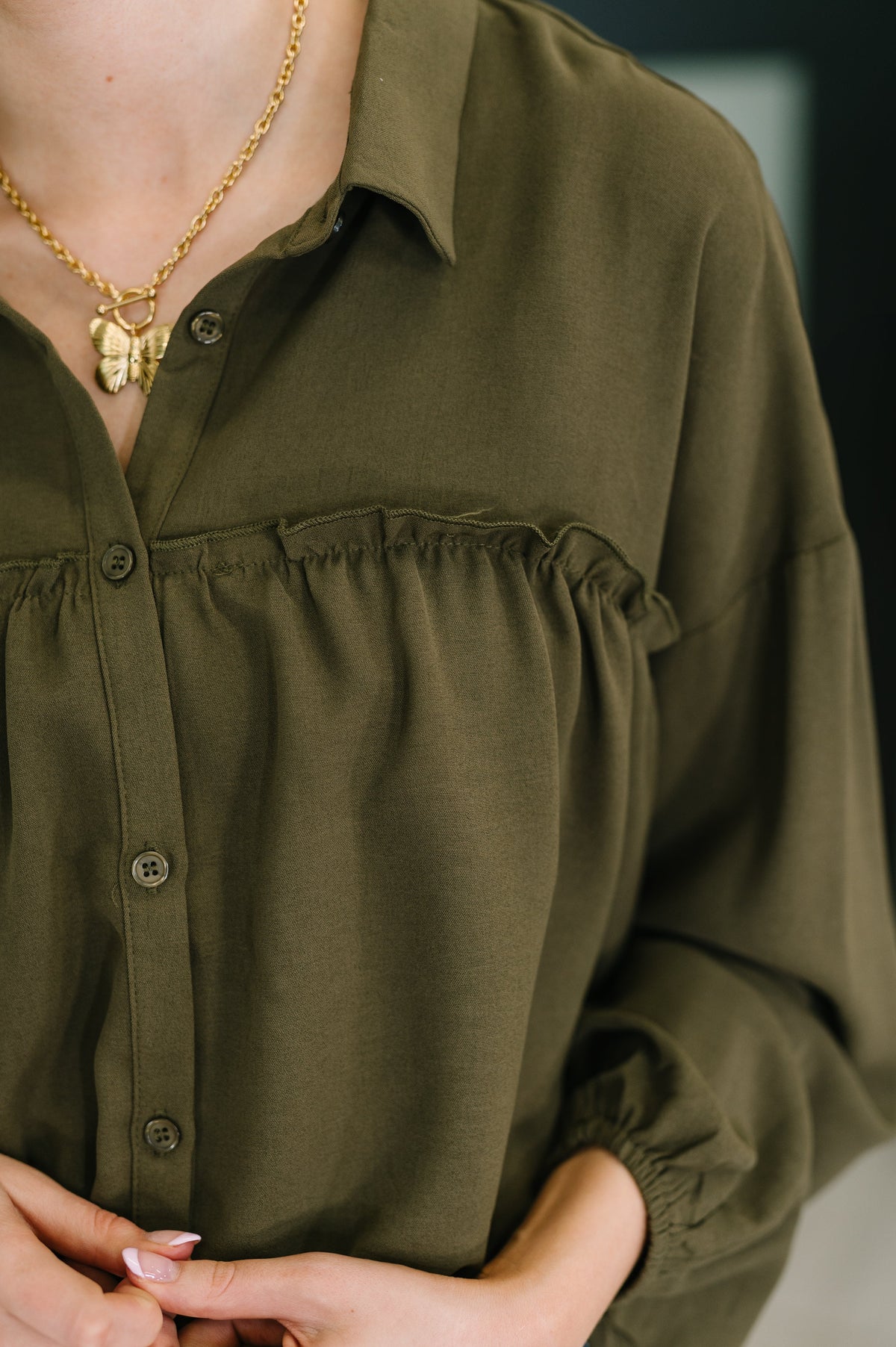 She's Got A Way Button Down Blouse (Online Exclusive)