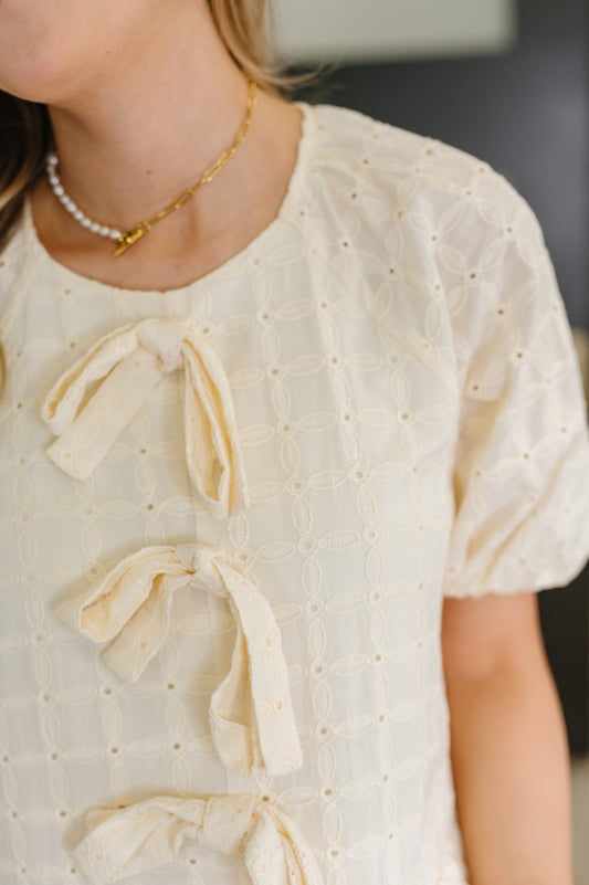 Simply Stunning Eyelet Knit Top (Online Exclusive)