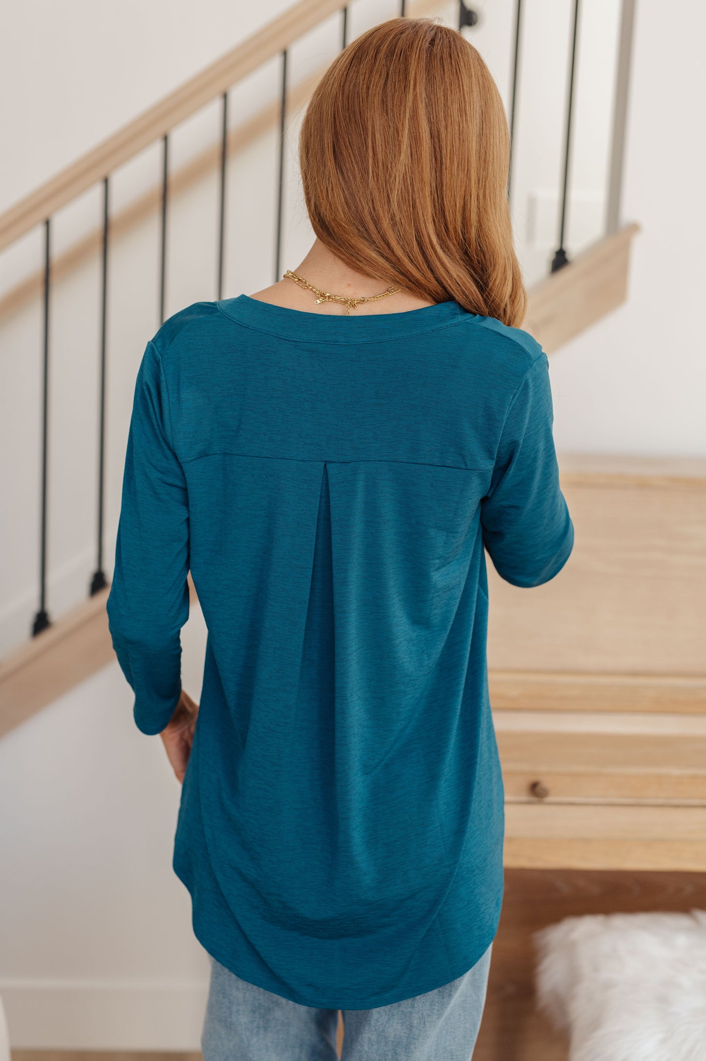 So Outstanding Top in Teal (Online Exclusive)
