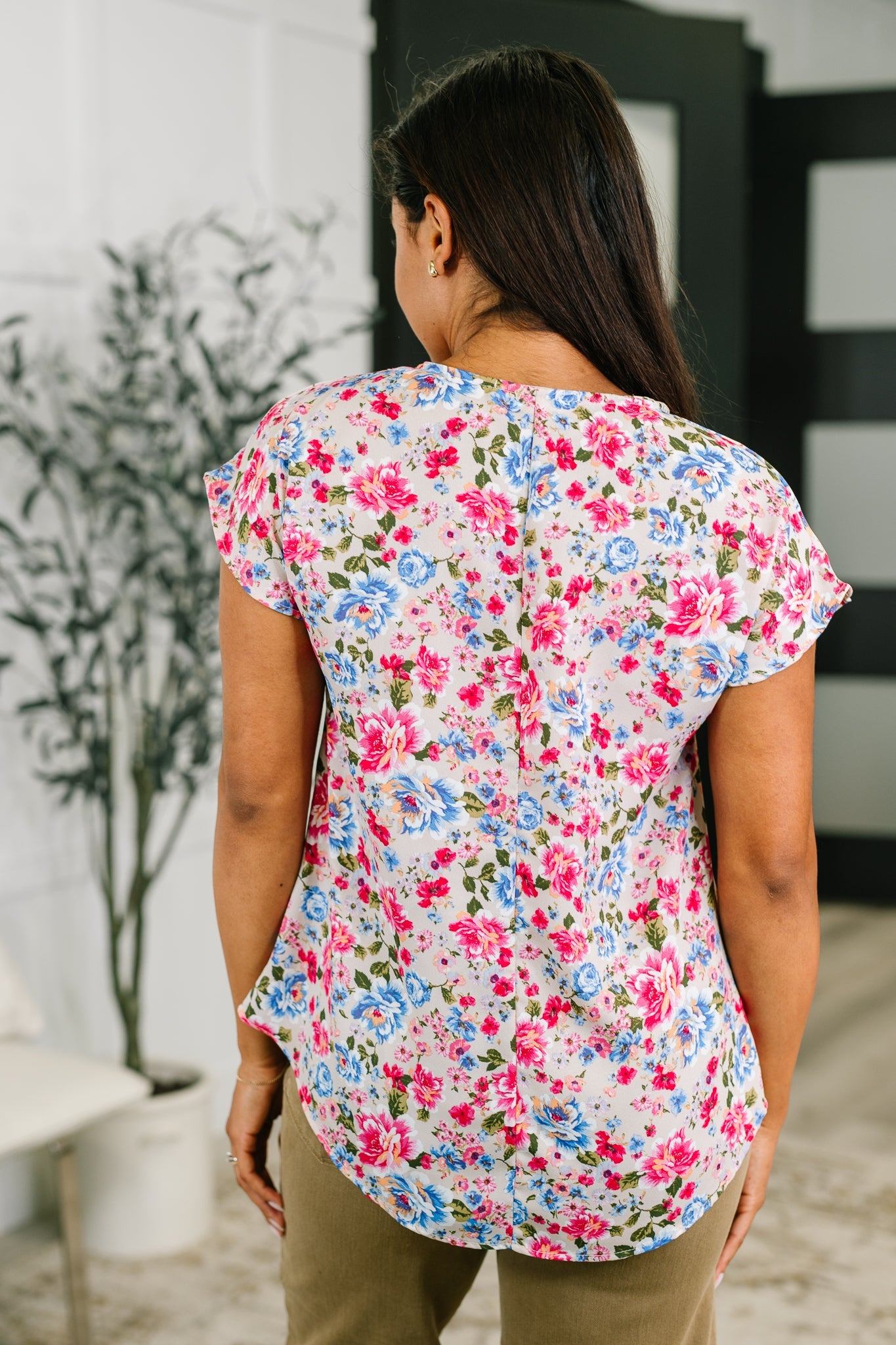 Spring Air Floral Print Blouse (Online Exclusive)