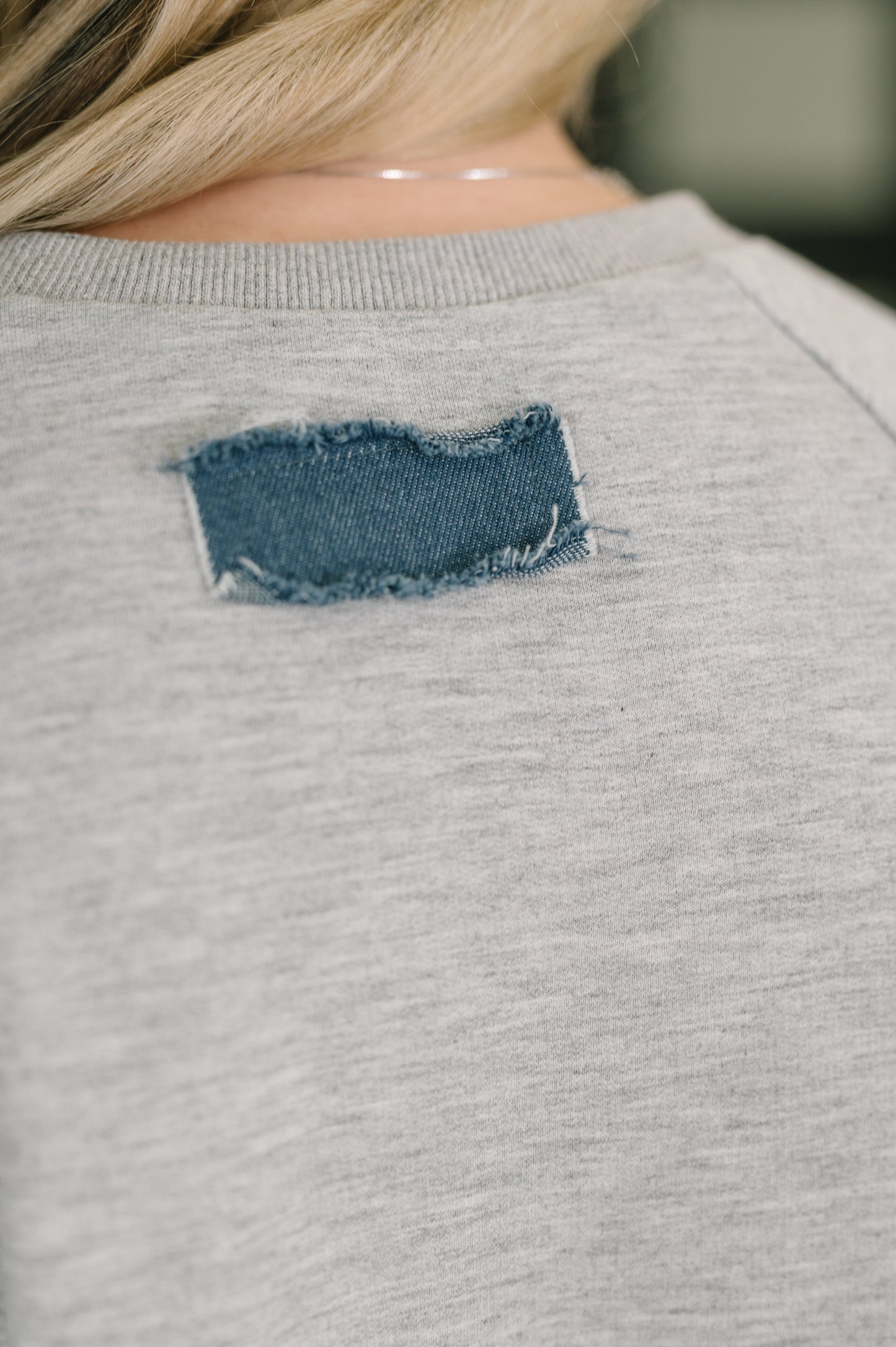Star Stud Distressed Applique Top (Online Exclusive)