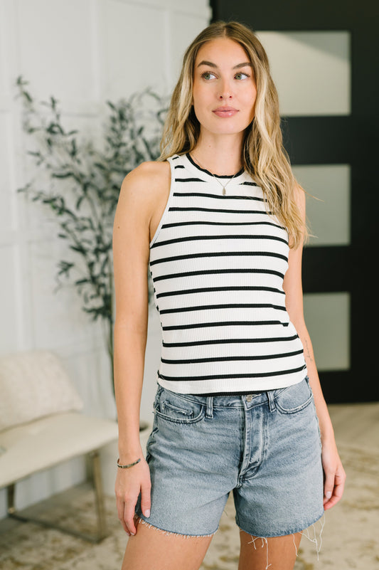 Start to Finished Ribbed Halter Tank (Online Exclusive)