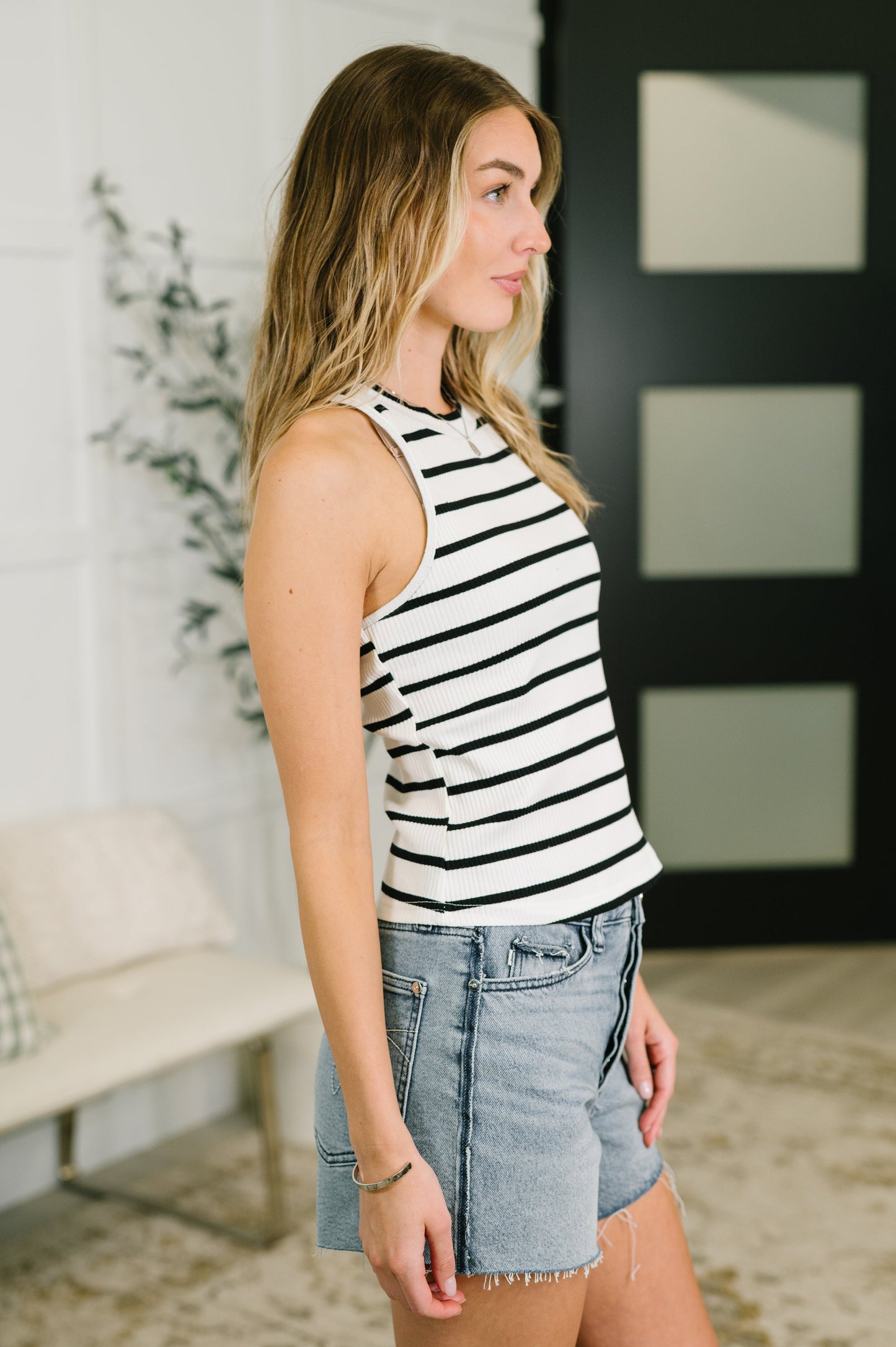 Start to Finished Ribbed Halter Tank (Online Exclusive)