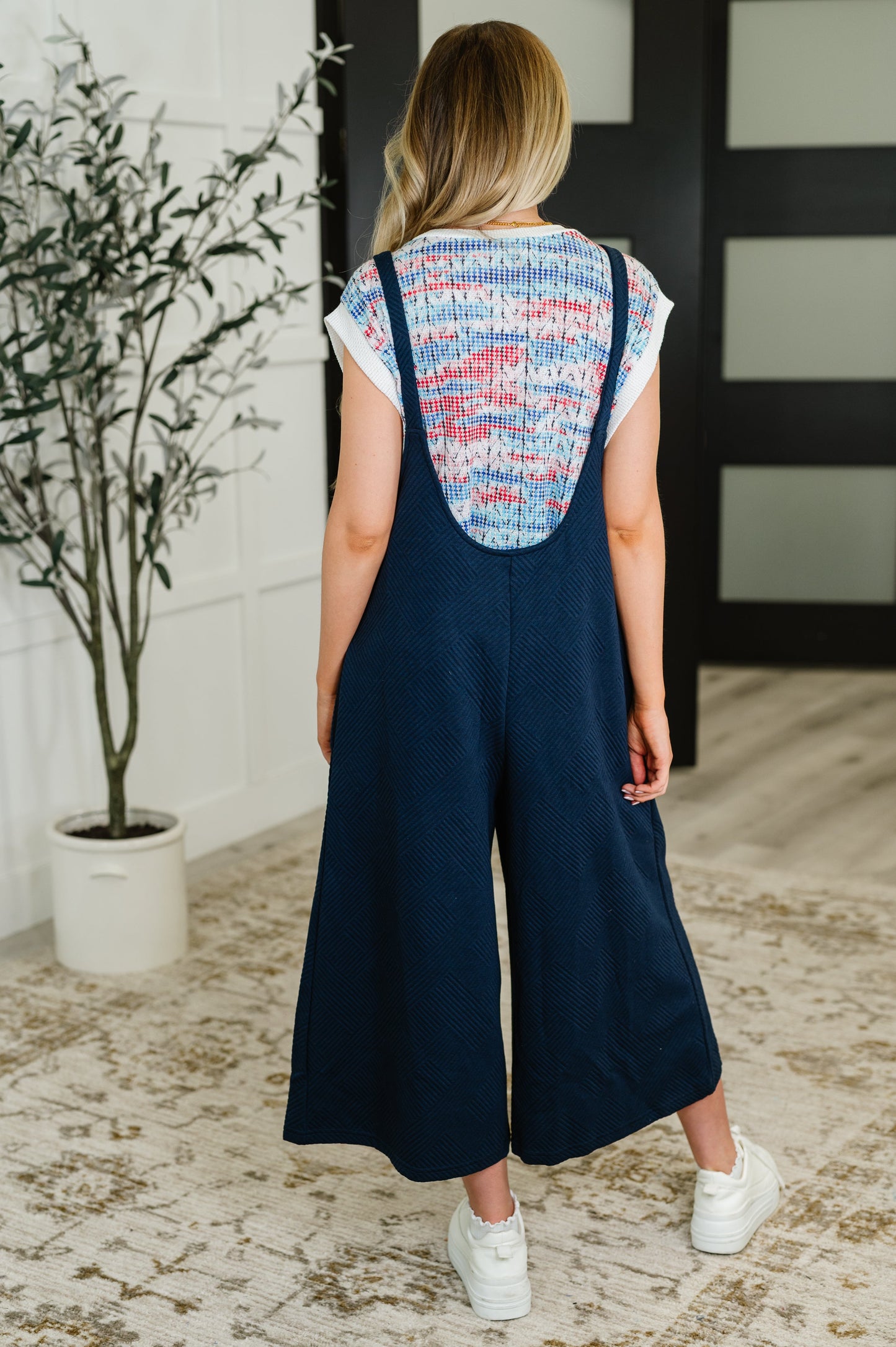 Suit Yourself Adjustable Strap Jumpsuit in Navy (Online Exclusive)