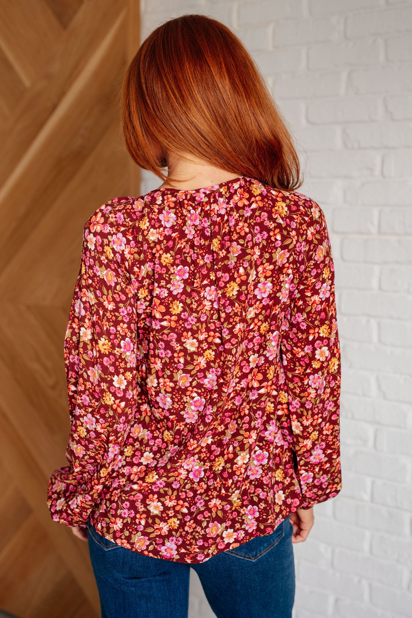 Sunday Brunch Blouse in Rust Floral (Online Exclusive)