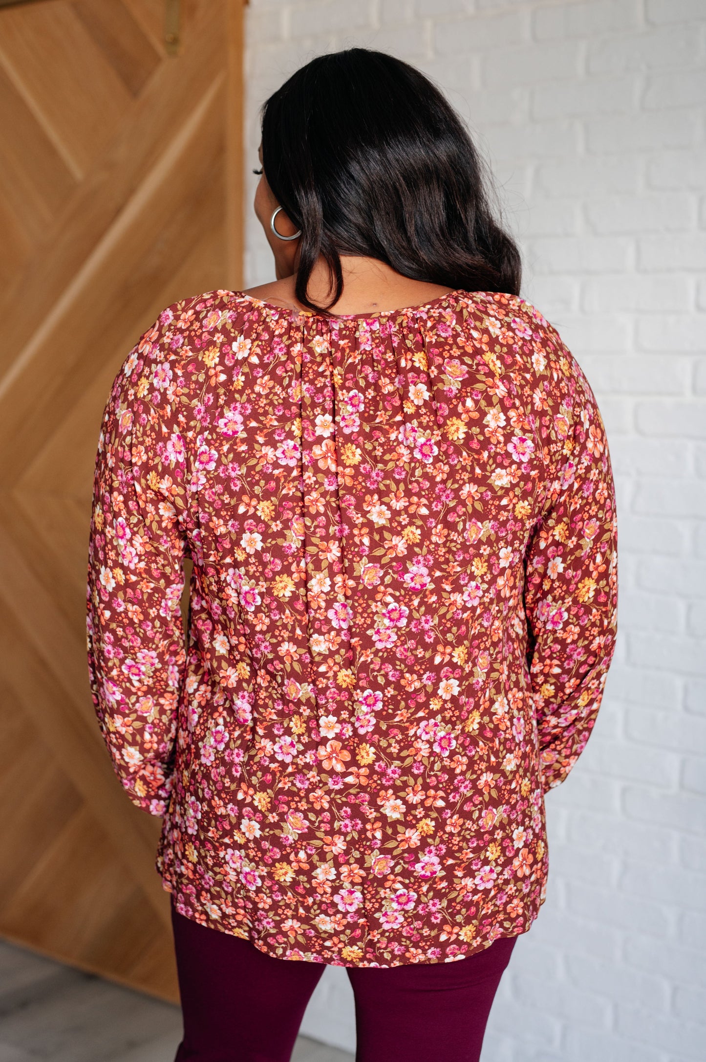 Sunday Brunch Blouse in Rust Floral (Online Exclusive)