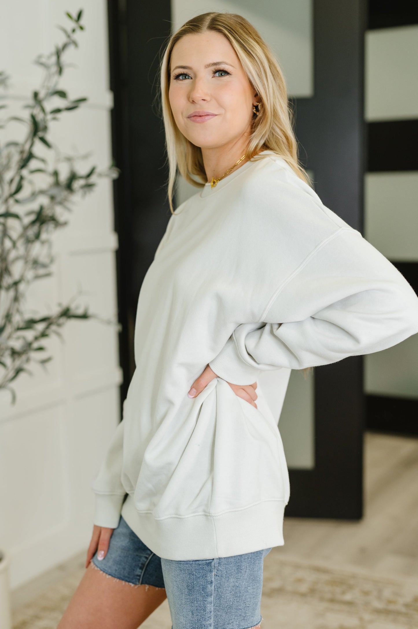 Sunday Snug Relaxed Pullover in Bone (Online Exclusive)