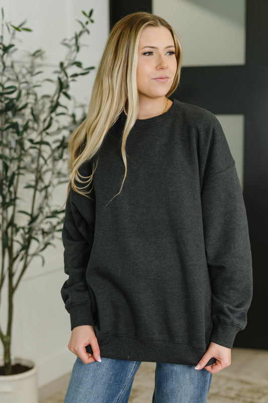 Sunday Snug Relaxed Pullover in Charcoal (Online Exclusive)