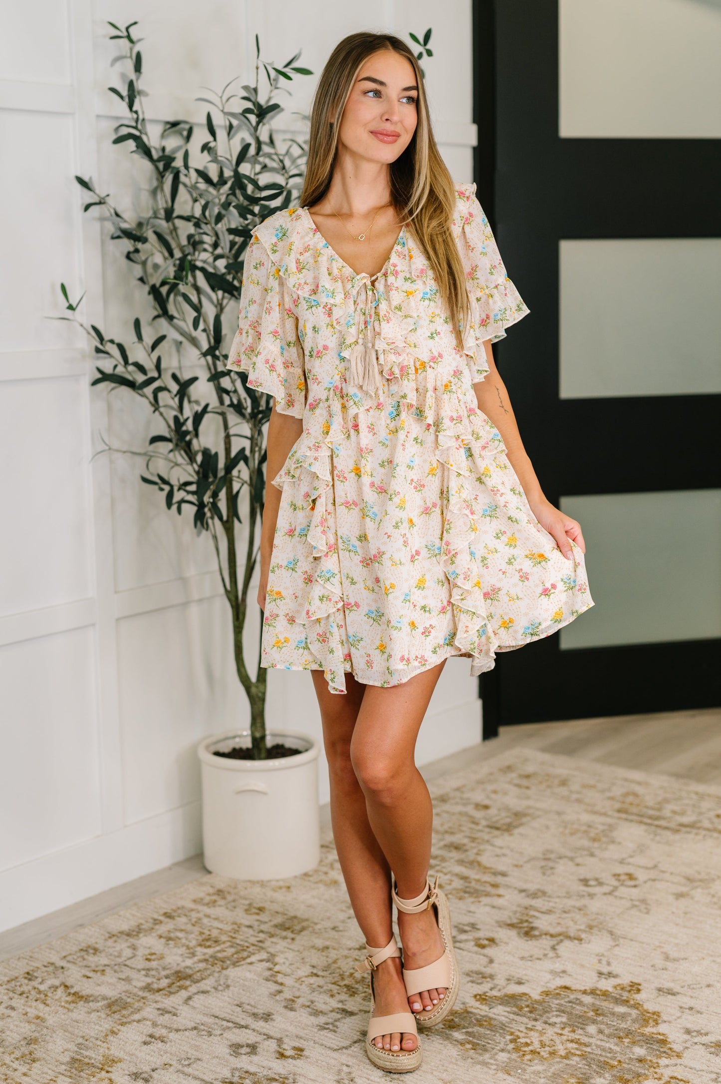 Sweet Escape Boho Floral Dress (Online Exclusive)